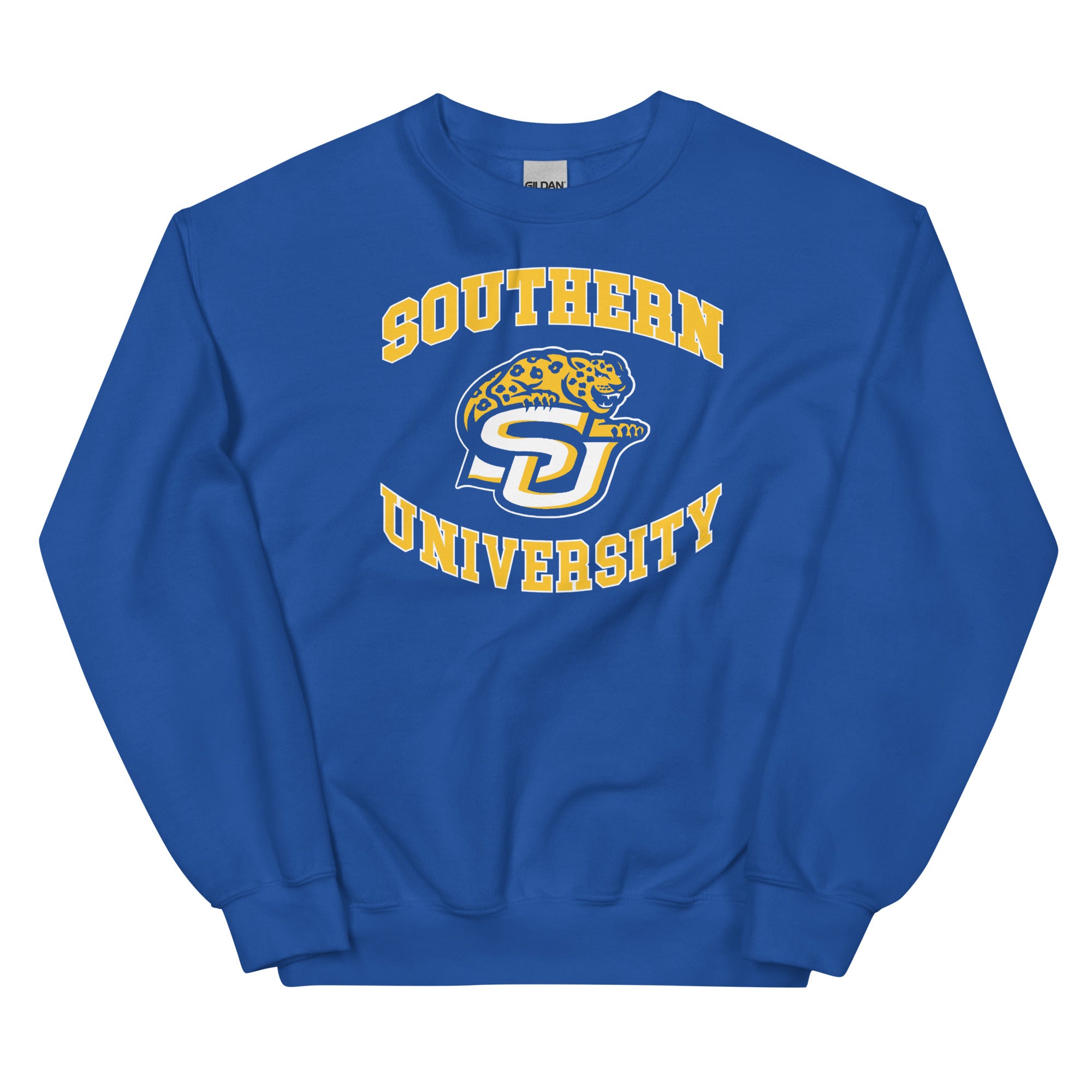 Handmade Southern University SU Blue White YellowGold Tricolor Unisex Men Women Crewneck Sweatshirt Hoodie, HBCU, factory Gift, Graduation, Football